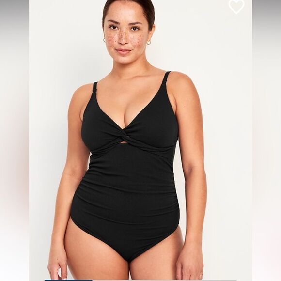 Old Navy Maternity Twist-Front Nursing Swimsuit Size M - Picture 4 of 11